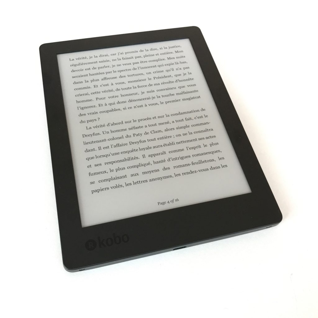 Test kobo aura H2O édition 2 ebook agréable et étanche HighTech Out