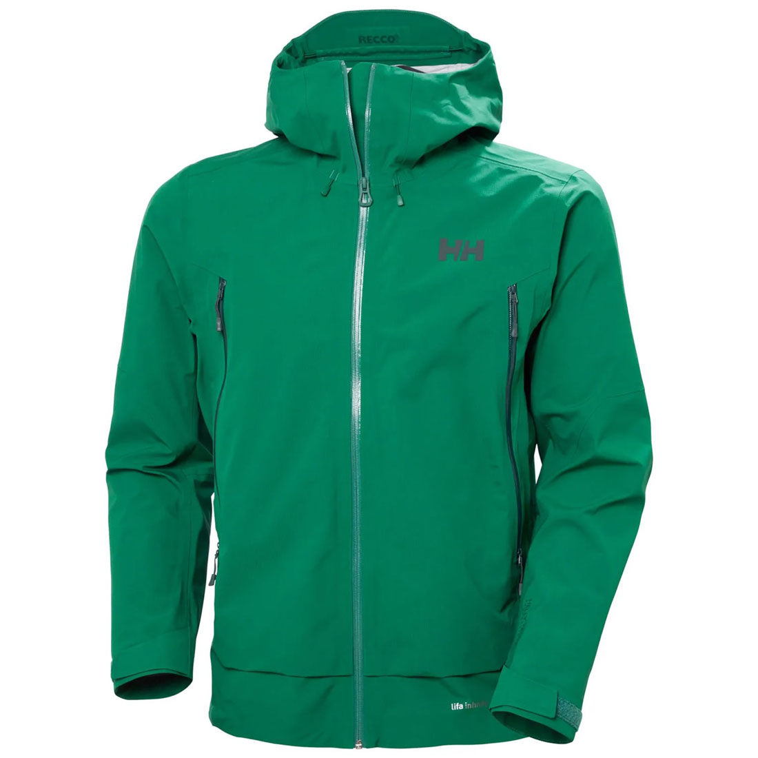 Veste De Pluie Helly Hansen Homme – Mandal Verte – Taille L – Capuche – Occasion